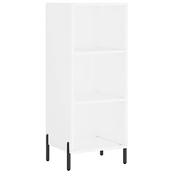 Maison Chic Buffet,Meuble de Rangement,commode pour salon,Cuisine blanc 34,5x32,5x90 cm bois d'ingénierie -MN39313