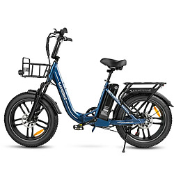 Vélo Électrique SAMEBIKE C05 Pro - Moteur 350W Batterie 36V13Ah Autonomie 35KM Freins à Disque Mécaniques - Bleu Foncé