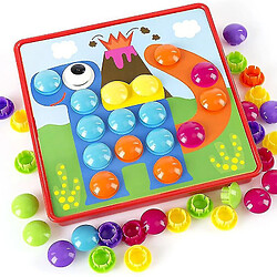 Universal Puzzle tridimensionnel pour enfants jouets boutons colorés assemblage champignon ongles kit bébé puzzle créatif