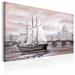 Paris Prix Tableau Imprimé Charming Port 80 x 120 cm 