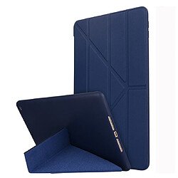 Wewoo Housse Étui Coque Pour iPad 10,2 pouces TPU Déformation horizontale Etui en cuir avec support Bleu