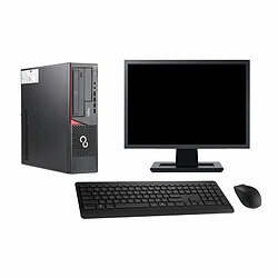 PC Fujitsu E720 DT Ecran 19" Intel i7-4770 RAM 16Go Disque 500Go Windows 10 Wifi - Occasion