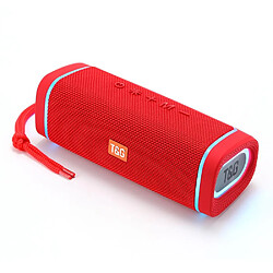 Yonis Enceinte Bluetooth Portable LED RGB Sans Fil Enceinte Bluetooth Portable LED RGB Sans Fil Subwoofer Puissant Longue Autonomie Rouge YONIS