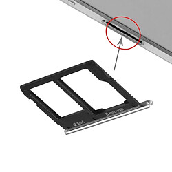 Wewoo Tiroir de Carte SIM noir pour Samsung Galaxy A9 2016 / A9000 pièce détachée le plateau de la SIM et remplacement de la Micro SD