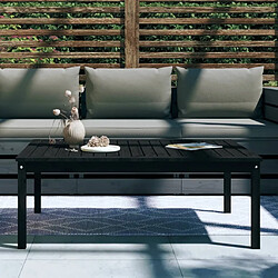 Avis Maison Chic Table de jardin | Table d'extérieur noir 121x82,5x45 cm bois massif de pin -GKD43726