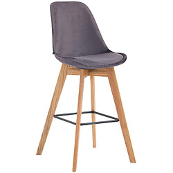 Non Tabouret de bar Metz velours naturel 