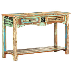 vidaXL Table console 120x40x75 cm Bois solide de récupération