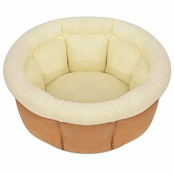 Maison Chic Niche Lit pour chien | Panier couchage pour chiens Taille L Beige -GKD60106