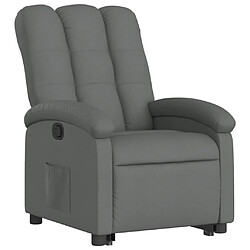 Avis Maison Chic Fauteuil Relax pour salon, Fauteuil inclinable Gris foncé Tissu -GKD45489