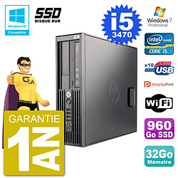 PC HP WorkStation Z220 SFF Core i5-3470 RAM 32Go SSD 960Go Graveur DVD Wifi W7 - Occasion