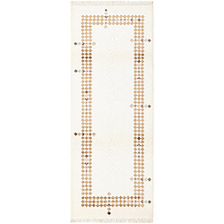 Vidal Tapis de couloir en laine 203x79 beige Darya