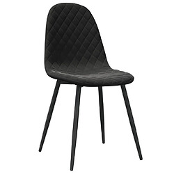 Avis Maison Chic Lot de 4 Chaises à manger | Chaise de salle à manger cuisine Noir Velours -GKD99204