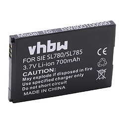 vhbw batterie remplacement pour Siemens 4250366817255, S30852-D2152-X1 pour combiné téléphonique téléphone fixe (700mAh, 3,7V, Li-ion) 