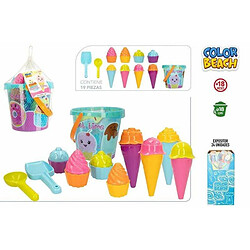 Color Baby Set de jouets de plage Colorbaby 19 Pièces