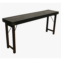 Mathi Design VINTAGE - Console ancienne en bois noir