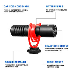 Avis Universal Condensateurs microphones d'enregistrement vidéo avec clips microphones d'enregistrement vidéo pour téléphones intelligents films DSLR caméras caméras PC | microphones