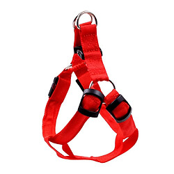 Wewoo Laisse pour chien Harnais double face en nylon avec sangle chienlaissetaille XS rouge