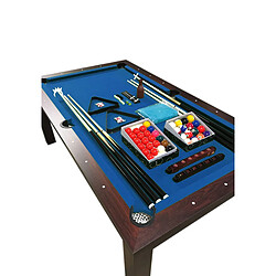 Simba BILLARD AMERICAIN 7FT Snooker table de billard mod.Blue Sky avec COUVERTURE EN BOIS INCL - Mesure 188 x 96 cm pas cher