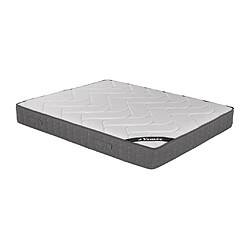 Vente-Unique Ensemble 160 x 200 cm sommier coffre blanc + matelas ressorts ensachés 5 zones accueil mémoire de forme ép.23cm - BABYLONE de YSMÉE