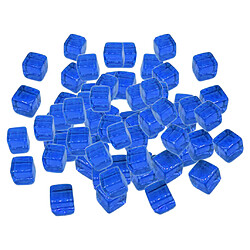 Acheter 100pcs 10mm coloré dés jeux de société cube pour parti bleu jouets kt