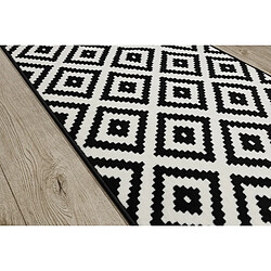 Avis RUGSX TAPIS DE COULOIR BCF MORAD Ruta diamants noir crème 60 cm 60x750 cm