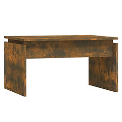 Maison Chic Table basse,Table Console Table d'appoint, Table pour salon Chêne fumé 68x50x38 cm Bois d'ingénierie -MN73664