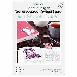 Youdoit Coffret DIY papier - 4 Marque-pages - Créatures