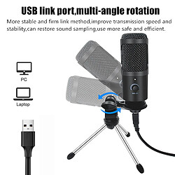 Avis Universal Microphone USB Microphone à condensateur professionnel pour PC Ordinateurs Portables Studios Chanter Jeux Streaming