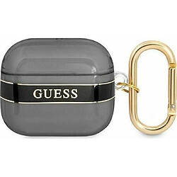 Guess Maroquinerie Guess GUA3HHTSK Coque pour AirPods 3 Noir/Noir 