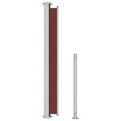 Maison Chic Auvent latéral rétractable de balcon | Store extérieur | Auvent solaire de patio 180x500 cm Marron -GKD16456 pas cher