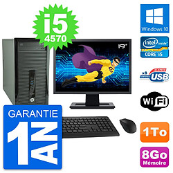 PC Tour HP 400 G1 Ecran 19" Intel i5-4570 RAM 8Go Disque Dur 1To Windows 10 Wifi · Occasion 