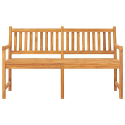 Avis Maison Chic Banc de jardin | Banquette de jardin 3 places | Chaise Relax avec table 150 cm Bois de teck massif -MN78139