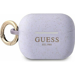 Guess Maroquinerie Couche Silicone Traseira Guess Guapsggeu Airpods Pro Cover Roxo/Roxo Glitter