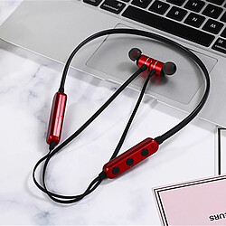 Wewoo Bluetooth 4.2 Sport Ecouteur sans fil Bluetooth, Carte de support (Rouge)