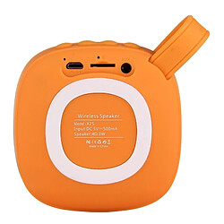 Avis Wewoo Enceinte Bluetooth d'intérieur Orange Haut-parleur stéréo design portable, avec microphone intégré, prise en charge des appels mains libres, carte TF et AUX IN, distance Bluetooth: 10 m