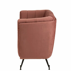 Acheter Inside 75 Fauteuil Lounge MARIANAH Rose Antique