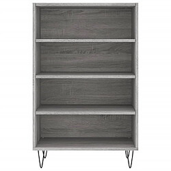 Avis vidaXL Buffet haut sonoma gris 57x35x90 cm bois d'ingénierie