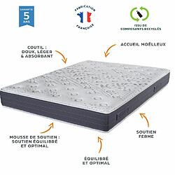 Avis Ebac Matelas + sommier déco 160x200 Mousse - Majorca - Soutien ferme - Made in France