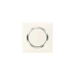 plaque legrand dooxie - 1 poste - blanc - bague chromé - legrand 600841