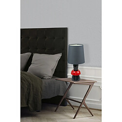 Avis Corep Lampe a poser pied ceramique rouge gris anthracite luminaire