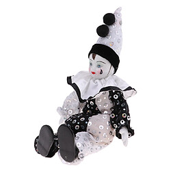 Avis 23cm Funny Polka Dots Clothes Clown Man Doll Décorations De Noël