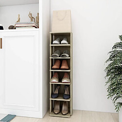 vidaXL Armoire à chaussures Chêne sonoma 27,5x27x102 cm