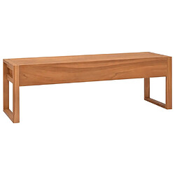 Maison Chic Meuble TV scandinave - Banc TV pour salon 120x40x45 cm Bois de teck solide -MN30997 pas cher