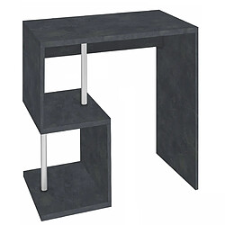 Alter Esse bureau moderne pour bureau et étude avec étagère, Made in Italy, Table d'ordinateur, bureau PC, cm 100x50h78, couleur Gris cendré