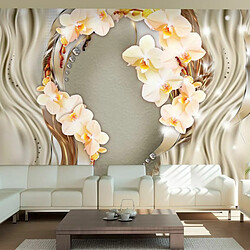 Paris Prix Papier Peint Wreath of Orchids 175 x 250 cm 