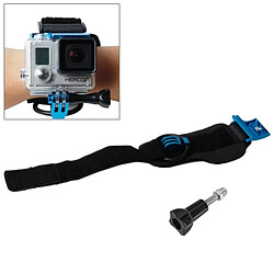 Wewoo Fixation poignet GoPro bleu pour Hero 4 / 3+, longueur de ceinture: 31cm, HR177 Ceinture de clips de montage de de