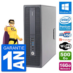 PC HP ProDesk 600 G2 SFF Intel G4400 RAM 16Go Disque Dur 500Go Windows 10 Wifi - Occasion