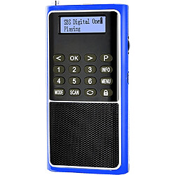 Universal Mini DAB/DAB + radio récepteur FM portable haut-parleur avec écran LED support carte TF clé USB recherche automatique de canaux lecture en boucle 