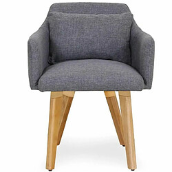 Avis Paris Prix Lot de 2 Fauteuils Scandinave Alan 70cm Gris Clair