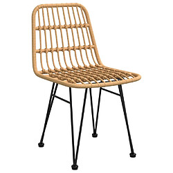 Avis Maison Chic Lot de 2 Chaises de jardin,Fauteuil d'extérieur 48x62x84 cm Résine tressée -MN82170